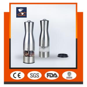 Quality HIGH QUALITY stainless steel electric pepper mill GK-07/stainless steel pepper mill wholesale