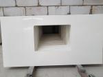 Affordable Quartz Vanity Countertops , Public White Quartz Bath Countertops
