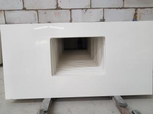 Quality Affordable Quartz Vanity Countertops , Public White Quartz Bath Countertops wholesale