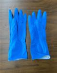 M50g Spray Flocklined Kitchen Washing Gloves Blue Color