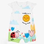 100% organic cotton Rompers short summer sleeve romper for baby boy girl rompers
