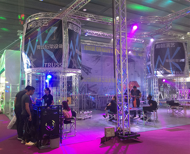 Wedding Display Booth Aluminum Round Truss 6082-T6 Easy to Assemble