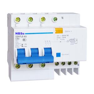 Quality DZ47LE 3 Pole Three Phase Rcbo Thermal Magnetic Circuit Breaker wholesale