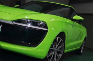 Quality Sunproof New Green Vinyl High Gloss Car Wrap Air Release For Buses wholesale