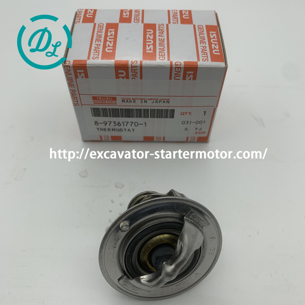 8-97361770-0 Excavator Engine Parts Thermostat 8973617700 4JB1 Engine