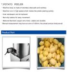 Stainless Steel Commercial Potato Peeler 400KG/H Capacity 1.5kw Power For Hotels