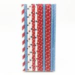 Colorful Spoon Milkshake Paper Drinking Straws 197mm Length