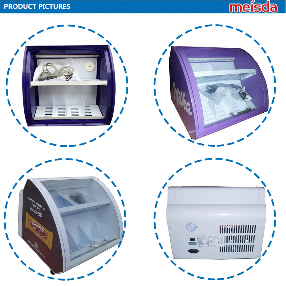 15 liter OEM chocolate display cooler with inner led light SC15
