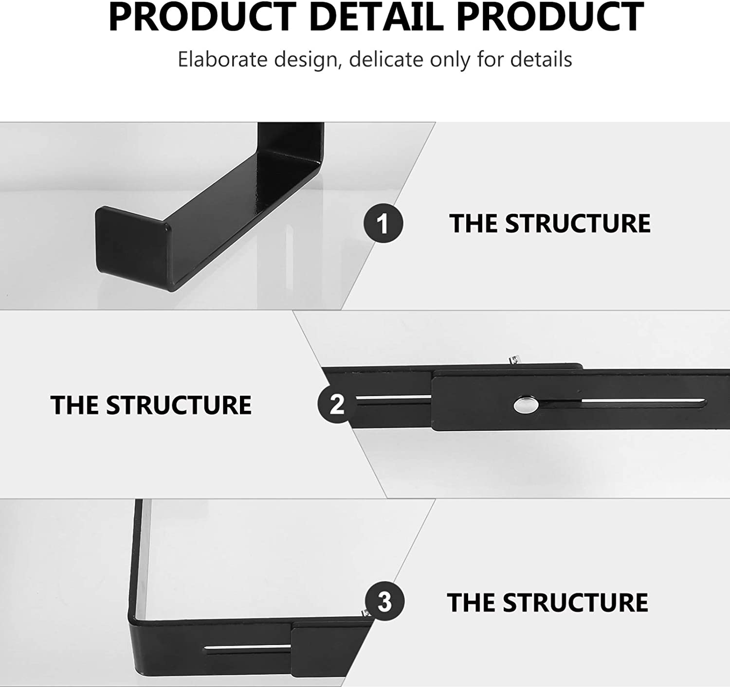 Adjustable Thickness Mounting Rail Hanger for Plant Holders Window Flower Box Bracket