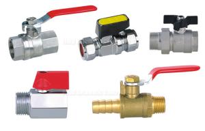 Quality Pneumatic Accessories BV Brass Ball Valve 25bar With Both 1/4&quot; Female Thread wholesale