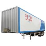 2/3 Axles Heavy Duty Truck Body Food Hydraulic Cylinder Drop Side Cargo Box Side