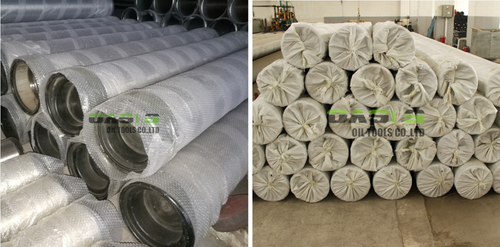 High Efficiency Gravel Pack Screen , 2 Layers Perforated Well Sand Screen