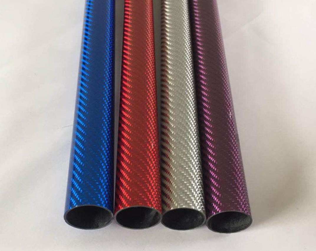 High Modulus Carbon Fiber Equipment Multi-Color Kevlar Aramid Carbon Fiber Tube Customised sizes