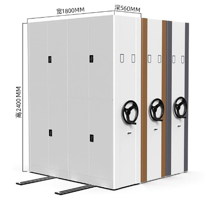 Movable Manual File Cabinet Intensive Shelf For Customer Provided Archives