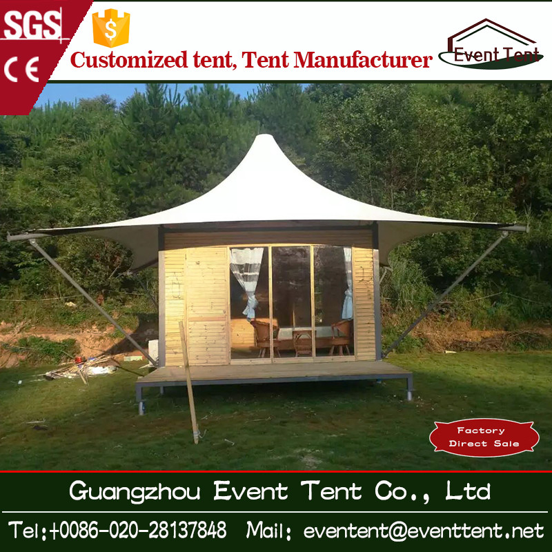 Outdoor Family Luxury Camping Tent 10x10 , Hot Dip Galvanized Steel Frame Tent