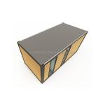 20ft Modern Prefabricated Steel Container House Wooden Color Living Prefab