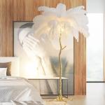 Living Room Novelty Resin Stand 80w Ostrich Feather Lamp