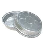 Pet Food Packing Aluminum Foil Round Plates Disposable Food Tray Take Out