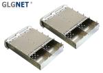 Press Fit Dual Port QSFP14 SFP Cage Assembly EMI Gasket For 56G Ethernet