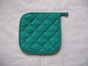 Quality Cotton Fabric Green Orange Hot Pad Holders For Kitchen Hot Pot Dish Bowl wholesale