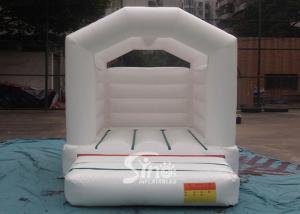 Quality Outdoor commercial used white wedding bouncy Castles for wedding parties wholesale