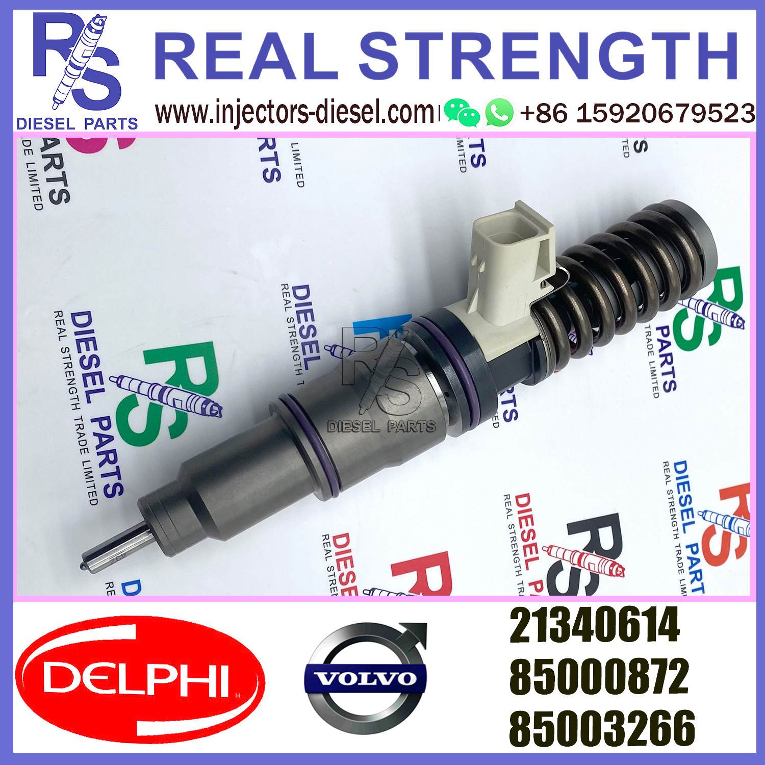 DELPHI 4pin injector 21340614 Diesel pump Injector V-O-L-V 21340614 85000872 85003266 for V-O-L-V MD13 EURO 4 HIGH POWER