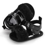 Amazon hot PU Leather soft-sole indoor 0-2 years baby infant sandals