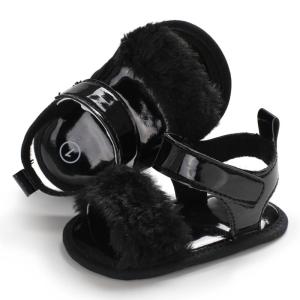 Quality Amazon hot PU Leather soft-sole indoor 0-2 years baby infant sandals wholesale
