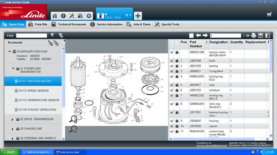 Linde Forklift Diagnostic Tool Parts Catalog Plus Pathfinder v3.6.2.11 Plus Doctorv2.01.05 EN DE Plus Truck Expert Plus