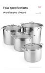 Good Selling Silver Large Capacity Cookware Stew Pots Cooker SS 304 Cooking Pots
