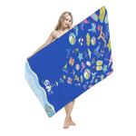 Knitted Sublimated Beach Towels Dense Terrt Strong Water Absorbability