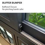 Aluminum Glass Sliding Window For Villa , Horizontal Aluminum Profile Sliding