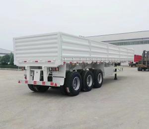Quality 3 Axle Heavy Duty Side Wall / Side Board / Fence / Stake Utility Cargo Truck Semi Trailer With Container Transport wholesale