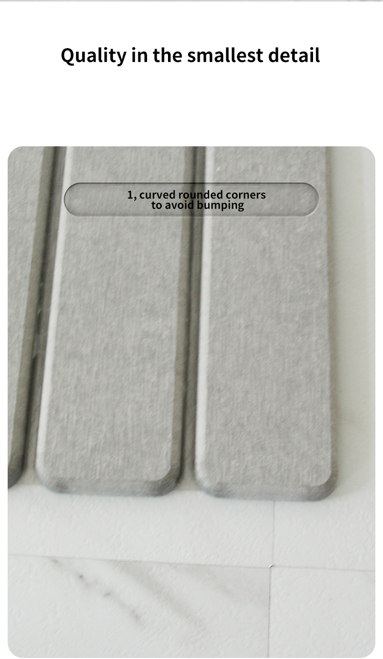 CLASSIC Design Style Diatomite Earth Bath Mat for Quick Drying Bathroom Shower Floor
