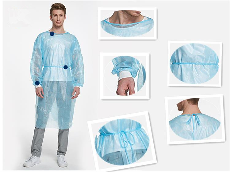 Disposable isolation gown Non woven Disposable isolation gown/surgical gown