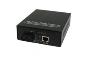 Quality SC Single Mode 1550nm Power Over Ethernet , 802.3af POE Media Converter 1000Base-TX wholesale