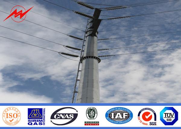 Transmission Line Project Electrical Power Pole 18m 10KN For Electricity