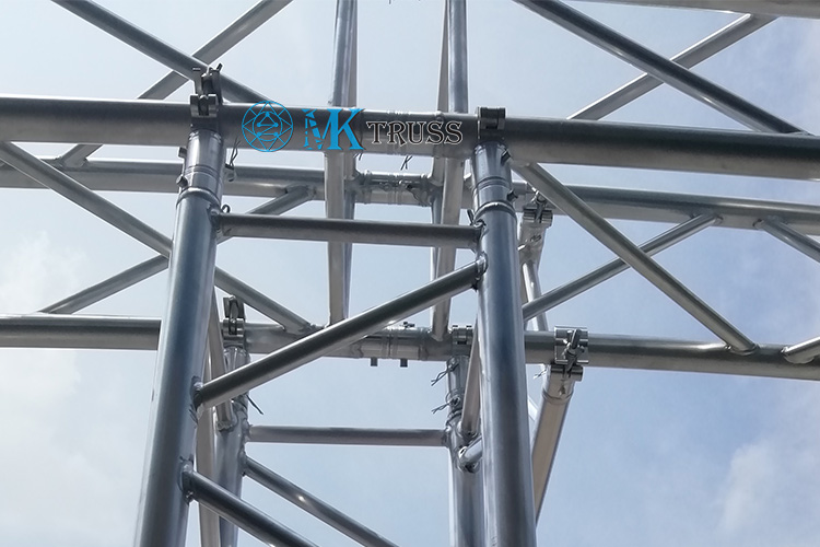 Aluminum Alloy 50mm Half Coupler for Triangle Ladder Stage Lighting Truss Rigging