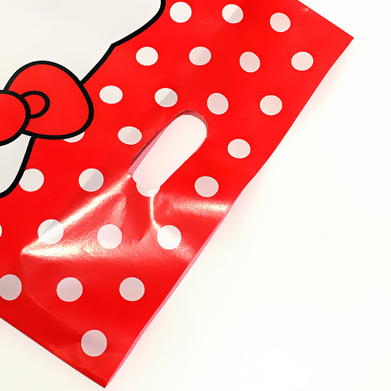 HDPE LDPE Gift Packaging Custom Die Cut Handle Bags