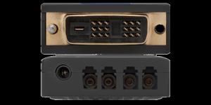 Quality Miniature DVI Gear extender over dual fiber optical cable wholesale