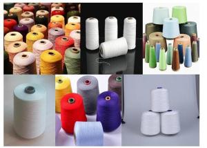 Quality Dope Dyed Colors Regenerated Polyester Fibre Polyester / Cotton Blended Yarn wholesale