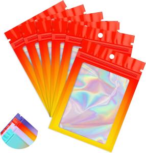Quality 3 X 4 Inches Food Storage Smell Proof Bags Meals Holographic Packaging Bags wholesale