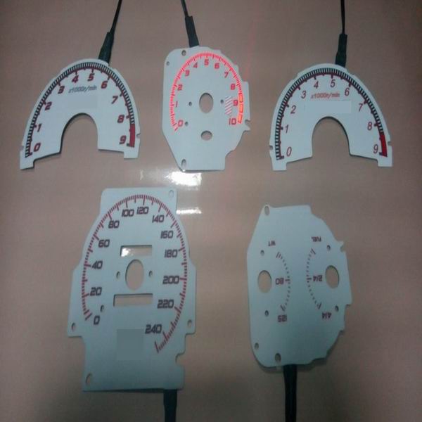 high bright custom glow gauge /el gauge /car dashboard