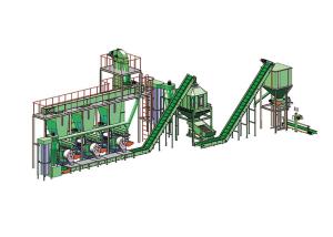 Quality 3-4/h Wood Pellet Plant Biomass Pellet Production Line wholesale