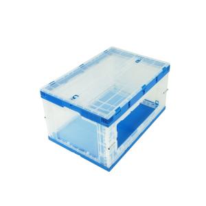 Quality 650*440*360 mm Plastic Collapsible Totes Length Sides Opening Collection wholesale