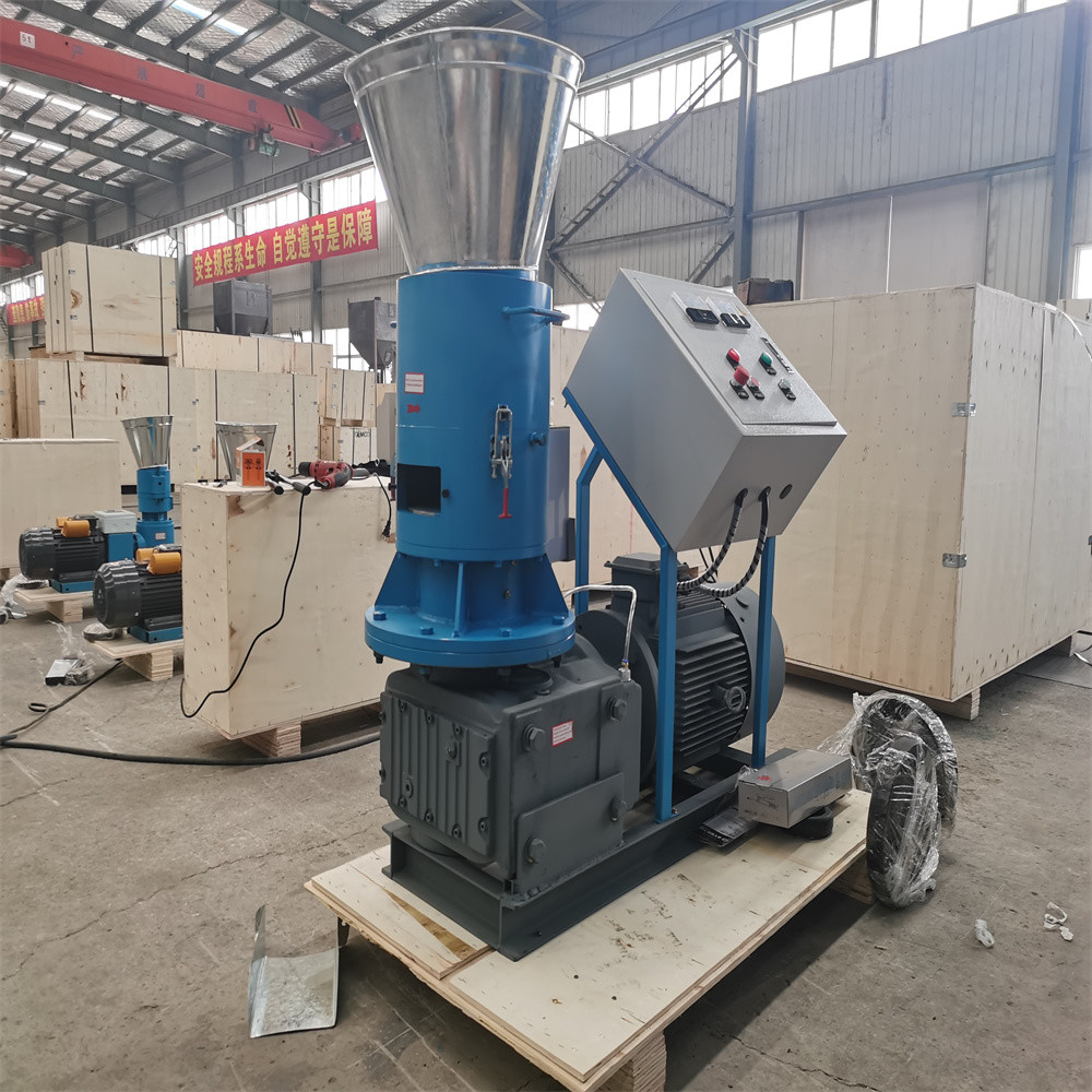 250~500kg/h roller rotate wood pellet mill biofuel straw sawdust pellet making for home heating 1 warranty