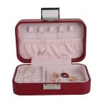 Handmade Lockable Travel Ring Box , Multi Color Portable Travel Jewelry Case