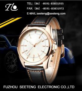 Quality Mature casual classic style with PU leather strap men wrist watch wholesale