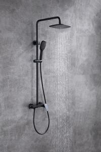 Quality Brass Matte Black Shower Faucet Set Chrome Nickle Surface finishing wholesale