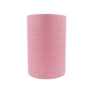 Quality Red Wave Pattern Cleaning Cloth Spunlace Non Woven Fabric 100gsm wholesale